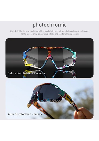 No.10 Tarzı 5 Mercek Olarized Dağ Bisikleti Sporları Bisiklet Fotokromik Bisiklet Güneş Gözlüğü Gafas Ciclismo Mtb Bisiklet Gözlüğü Güneş Gözlüğü (Yurt Dışından) fiyatları