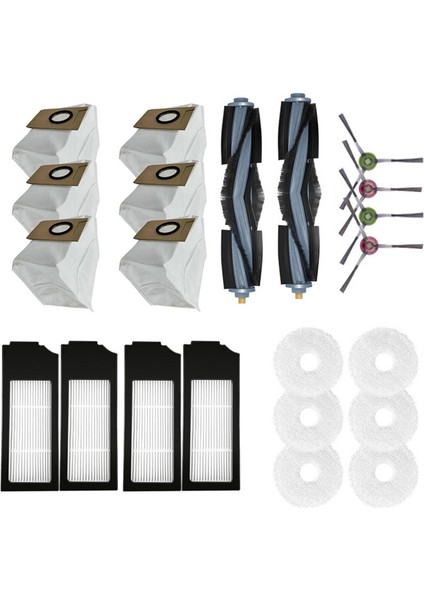 Ana Fırça Yan Fırça Hepa Filtre Paspas Bezleri Deebot X1 Turbo Omnı Robotlu Süpürge Yedek Parça (Yurt Dışından)