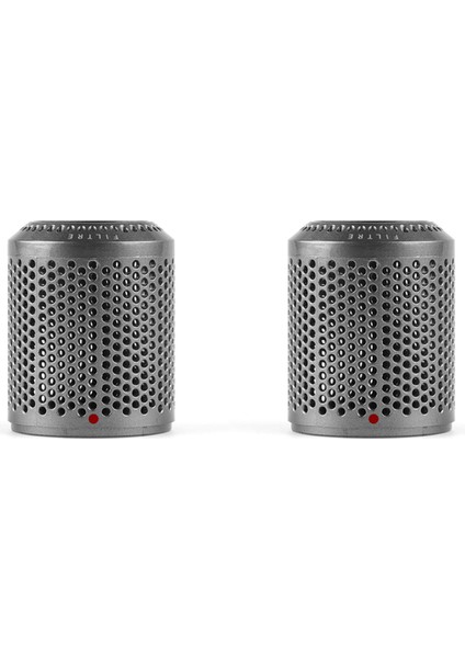 2x Saç Kurutma Makinesi Için Uygun HD01 HD03 HD08 Toz Geçirmez Dış Filtre Kapağı Elektrikli Süpürge Aksesuarları Gri (Yurt Dışından)