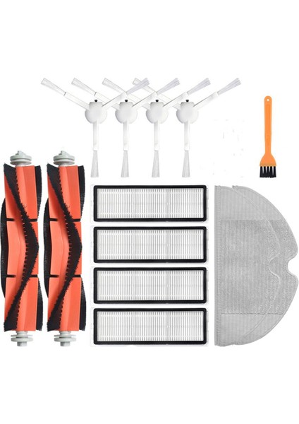 1c / STYTJ01ZHM Robotik Elektrikli Süpürge Aksesuarları Için Ana Yan Fırça Paspas Bezi Filtre Değiştirme Kitleri (Yurt Dışından)