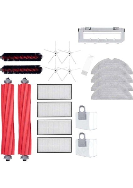 Ana Yan Fırça Paspas Hepa Filtre Toz Torbası Temizleme Döner Fırça S7 Maxv Ultra S7 Pro Ultra Robot Vakum (Yurt Dışından)