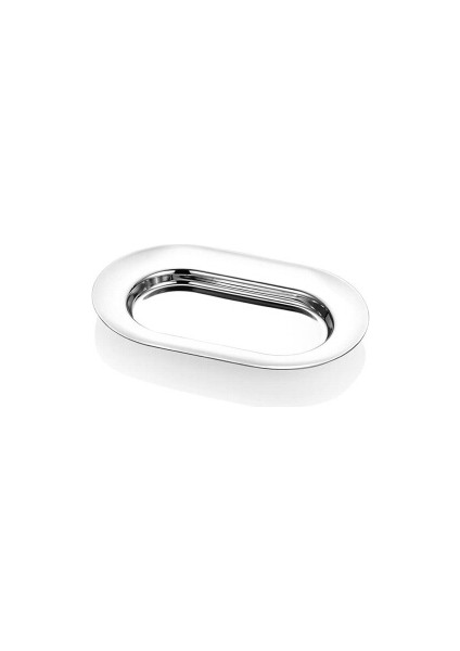 Paslanmaz Oval Espresso Tepsi 12*19CM