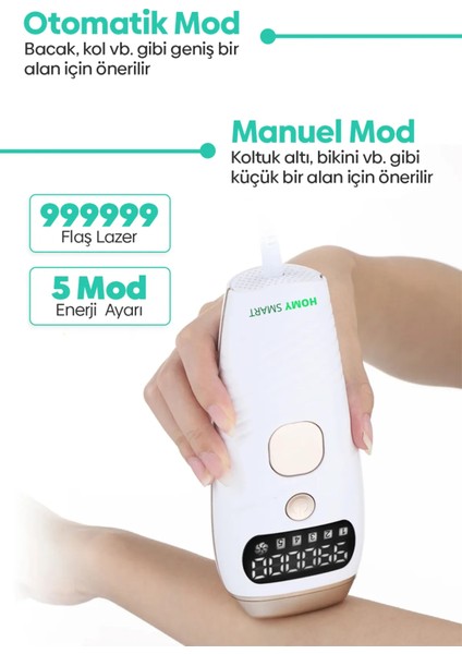 999.999 Atım Ipl Pro Lazer Epilasyon Cihazı