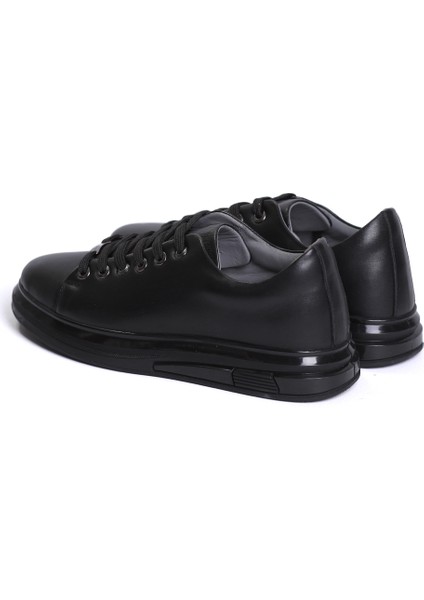 Deri Silikon Havali Taban Yapili Olan Erkek Sneaker Ayakkabi