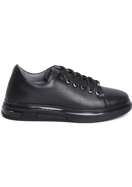 Deri Silikon Havali Taban Yapili Olan Erkek Sneaker Ayakkabi