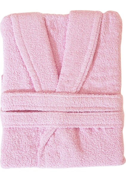 Pamuklu Pembe Bornoz