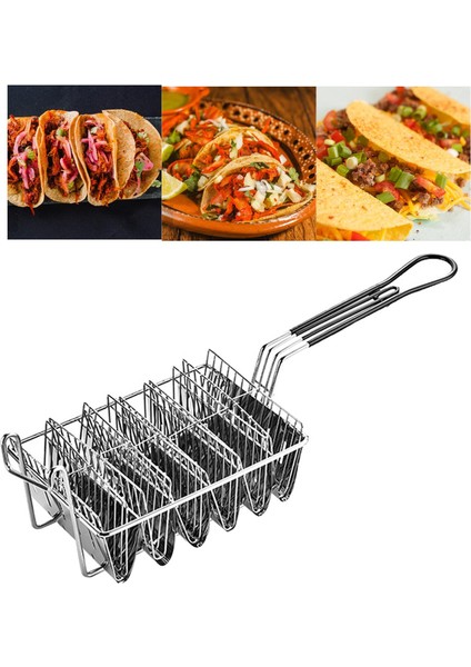 Paslanmaz Çelik Taco 4/6 I Kıış Tortilla Kızartma Sepeti Taco 6 V Şekli Orta (Yurt Dışından) indirimleri