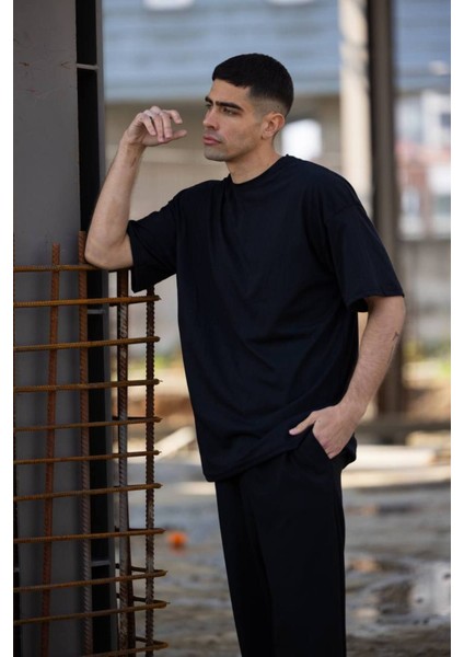 Erkek Kısa Kollu Penye Oversize T-Shirt fırsatları