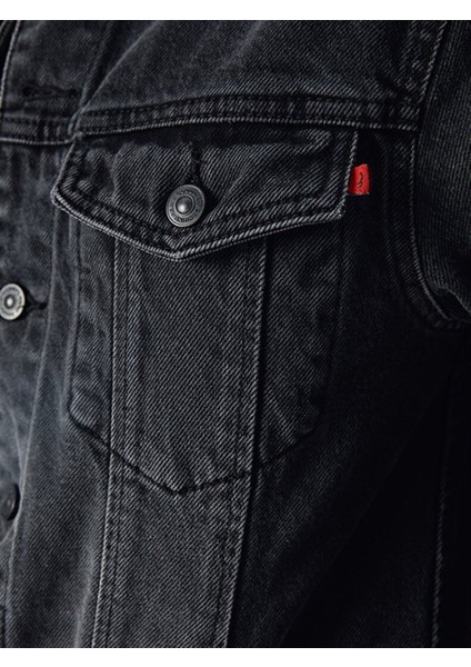 Alberta Black Feather Wash Kadın Jean Ceket indirimleri