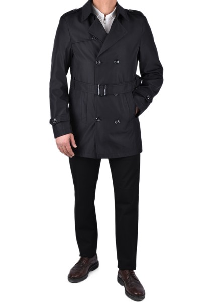 MNT-4439 Mevsimlik Trençkot Siyah 58