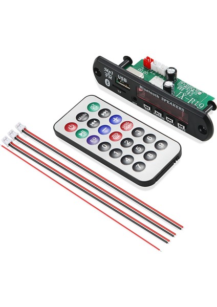 Güç Amplifikatörü 80 W Oyuncu Dekoder Kurulu 7 V-20 V Bluetooth5.0 Araba Mp3 Fm Radyo Modülü Tf USB Aux Wma Oynatıcı Kod Çözme (Yurt Dışından)