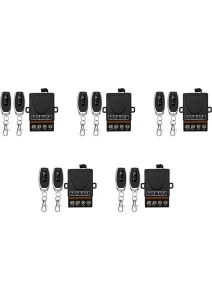 5x AC220V 30A 1ch 433MHZ Kablosuz Uzaktan Kumanda Anahtarı Rf Röle Alıcı + Elektrikli Aletler Için Açık/kapalı Lamba (Yurt Dışından)