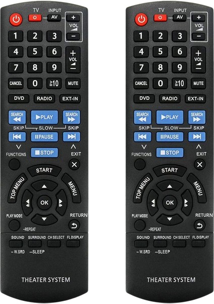 2x Yeni Yedek Uzaktan Kumanda N2QAYB000694 Ev Sinema Sistemi Için SA-XH70 SC-XH70 (Yurt Dışından)