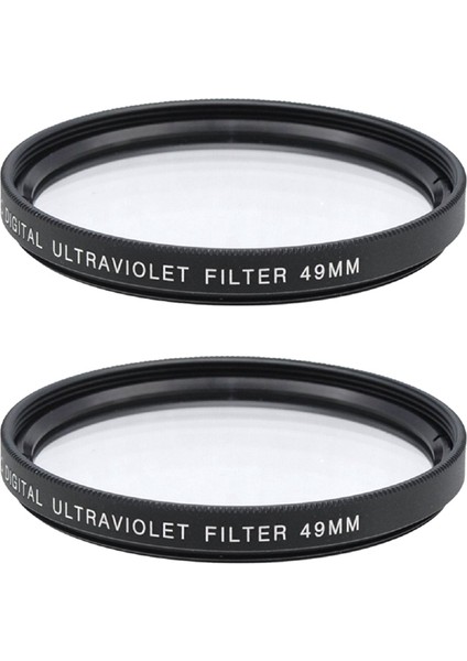 2 Adet Uv Filtre Lens 49MM Uv Koruma Filtresi Lens Kamera Lens Filtresi Hd Dayanıklı Uv Filtresi ile 49MM Kamera Lensi (Yurt Dışından)