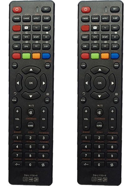 2x -L1130 +X Tv Uzaktan Kumanda Evrensel Akira Elenbreg Prima Openbox Akıllı Tv Için (Yurt Dışından)