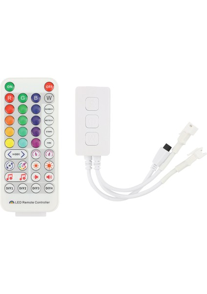 SP511E Wifi Müzik LED Denetleyicisi WS2812B WS2811 Adreslenebilir Piksel Rgb Çift Çıkışlı Alexa Ses App Kontrolü (Yurt Dışından)