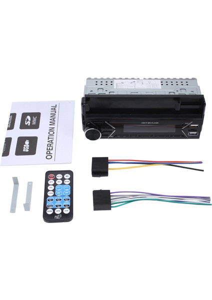 1 Din Araba Radyo Autoradio Bluetooth 12 V Araç Ses Çalar Mp3 Fm Radyo Müzik Usb/sd Dash Aux Girişi ile (Yurt Dışından)