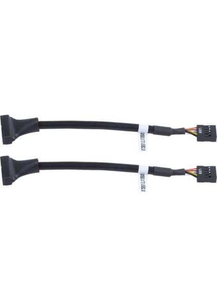 2x 15 cm USB 3.0 20 Pin Başlık Erkek USB 2.0 9 Pin Dişi Adaptör Kablosu (Yurt Dışından)