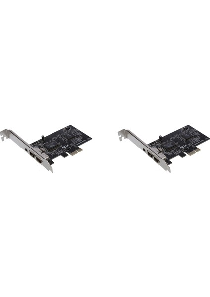 Masaüstü Için 2x Pcı Express X1 Pcı-E Firewire 1394A IEEE1394 Denetleyici Kartı 3 Bağlantı Noktası (Yurt Dışından)