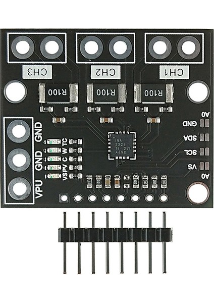 I2C Smbus INA3221 Üç Kanallı Şönt Akım Güç Kaynağı Gerilim Monitör Sensörü Devre Kartı Modülü INA219'U Pimlerle Değiştirin (Yurt Dışından)