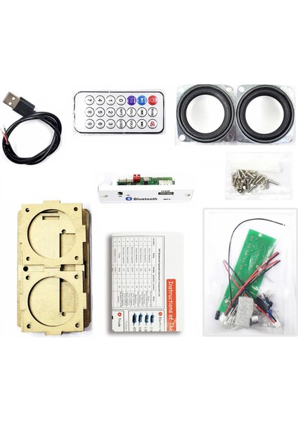 Dıy Elektronik Kiti Kabuklu Bluetooth Hoparlör Parçaları Şeffaf Akrilik Kabuk (Yurt Dışından)