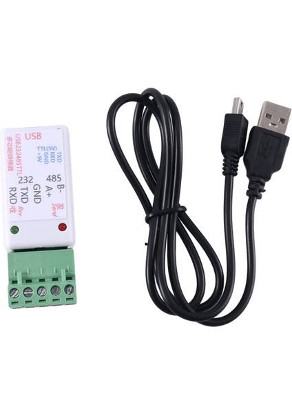 3 In1 USB 232 485 To RS485 / USB To RS232 / 232 To 485 Dönüştürücü Adaptör CH340 W/led Için Wın7, Linux Plc Erişim Kontrolü (Yurt Dışından)