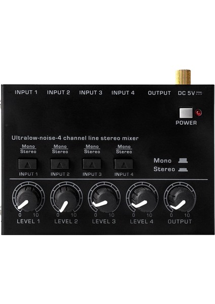 Mini Stereo Mikser MAX400 Ultralow Gürültü 4 Kanal Mikserler Karıştırma Konsolu DC5V Elektro Gitar Davul Piyano, Ab Tak (Yurt Dışından)