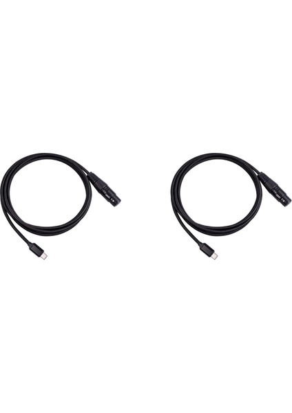 2x USB C - Xlr Dişi Kablo, USB C Mikrofon Kablosu Tip C Erkek - Xlr Dişi Mikrofon Bağlantısı Stüdyo Ses Kablosu (2m/6.6ft) (Yurt Dışından)