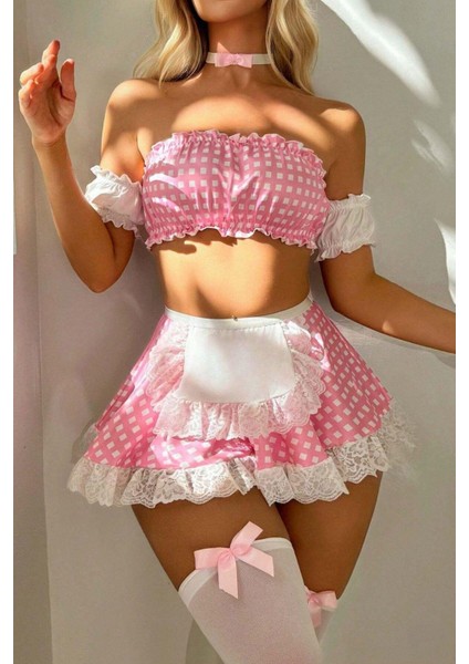 Pembe Pötikareli Cosplay Kostüm fiyatları