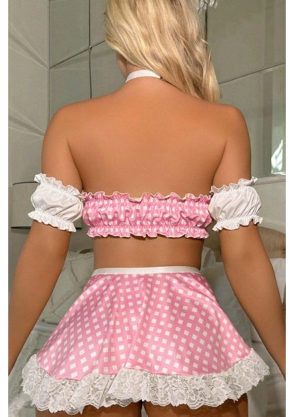 Pembe Pötikareli Cosplay Kostüm indirimleri