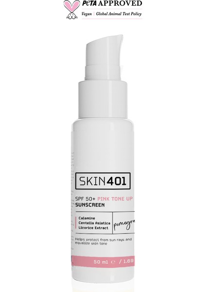 SPF50+ Pembe Ton Eşitleyici Güneş Kremi 50 ml