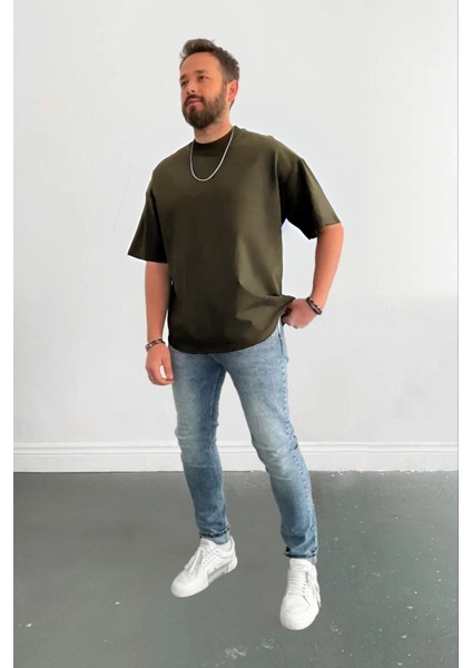 Erkek Oversize Kısa Kollu Nefes Alan T-Shirt