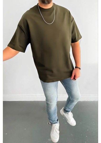 Erkek Oversize Kısa Kollu Nefes Alan T-Shirt