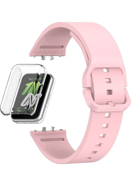 Samsung Galaxy Fit 3 Kordon + Ekran Koruyucu Kasa Şeffaf