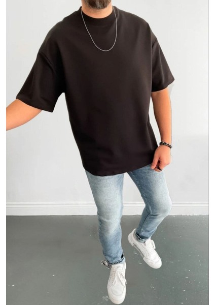 Erkek Oversize Kısa Kollu Nefes Alan T-Shirt