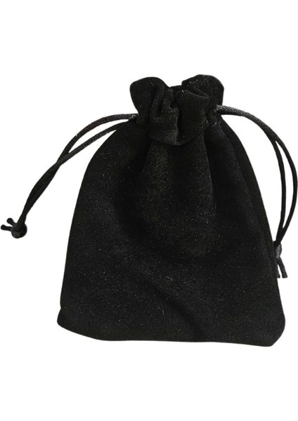Süet & Kadife Duble Kese Siyah 10 Adet 9X12 cm Takı, Altın Kesesi (Ipli & Büzgülü) indirimleri