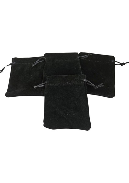 Süet & Kadife Duble Kese Siyah 25 Adet 9X12 cm Takı, Altın Kesesi (Ipli & Büzgülü) fırsatları