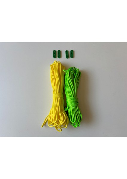 Çadır Ipi 20METRE x 2 Adet- Çadır Tente Renkli ip ve Gergi Aparatlı Ip