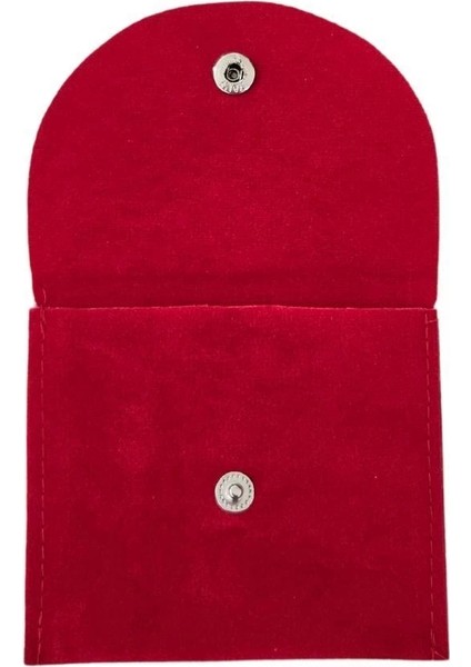 Kadife (Süet) Zarf Kese Kırmızı 50 Adet 8X10 Boy Takı, Altın Kesesi (Çıtçıtlı) indirimleri