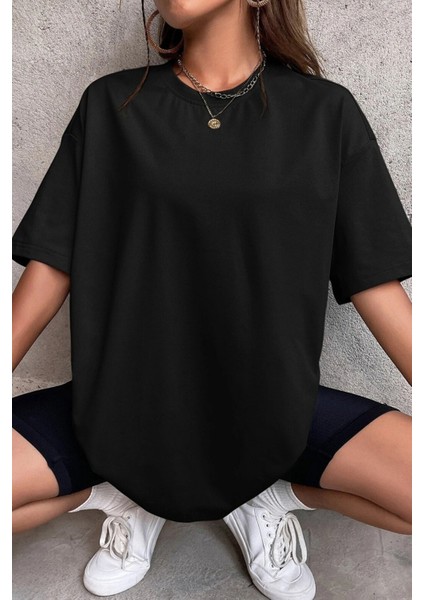 Kadın Nefes Alan Penye Bol Kesim T-Shirt fiyatları