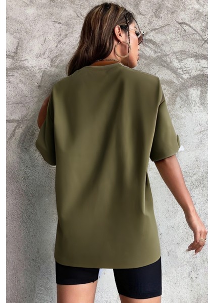 Kadın Nefes Alan Penye Bol Kesim T-Shirt modelleri