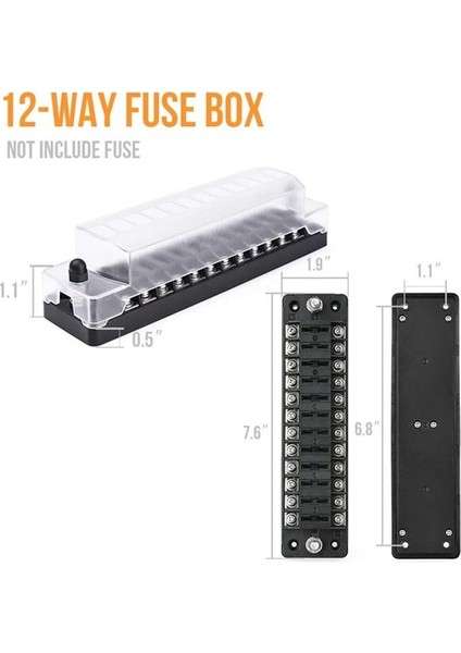 Sigorta Kutusu 12'li Işıksız Şase Bareli fiyatları