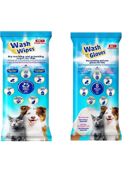 Wash Gloves + Wash Wipes Karma 2 Li Paket