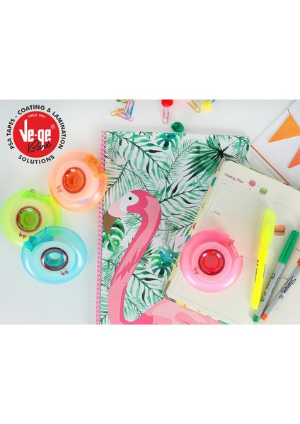 Vege Donut Soft Görünmez Bant 19X25 M Bant Kesme Makineli Yeşil