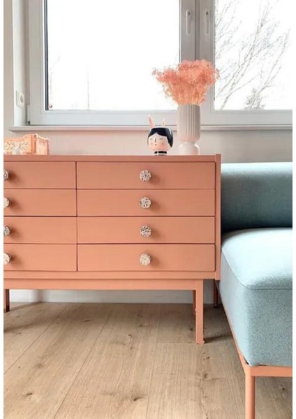 Trend Akrilik Hobi Boya 500 ml Su Bazlı Hibrit Dönüşüm Boyası Ral 3012 Bej Kırmızı fırsatları