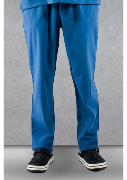 Çınar Üniforma - Likralı V-Yaka Erkek Takım Üniforma - Indigo Mavisi indirimleri