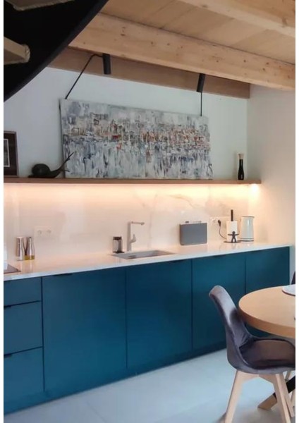 Trend Akrilik Hobi Boya 500 ml Su Bazlı Hibrit Dönüşüm Boyası Ral 5020 Okyanus Mavi modelleri