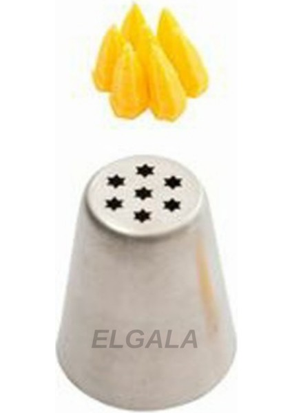 Paslanmaz Çelik Krema Sıkma Torbası Ucu (Şanti Torbası Ucu,çim Duy) 1 Adet + 4 Adet Şanti Torbası