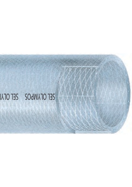 Eco Pvc Şeffaf Örgülü 5/16" 8mm 100 Metre