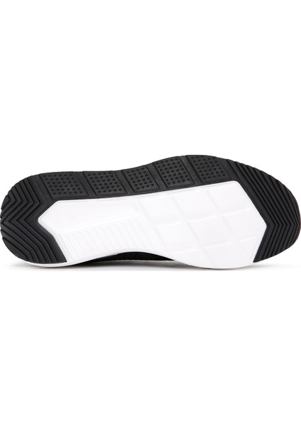 Zero Erkek Siyah Bağcıklı Kalın Tabanlı Kumaş Sneaker 24SFD69536F